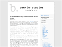 Tablet Screenshot of bunniestudios.com